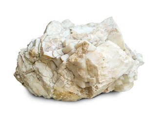 heavy stone isolated on white
