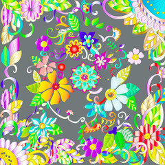 Fototapeta na wymiar the pattern of flowers