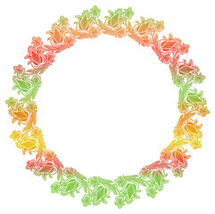 Beautiful round gradient frame. 