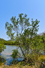 Obraz premium Moutain and lake