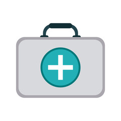 first aid kit healthcare icon image vector illustration design 