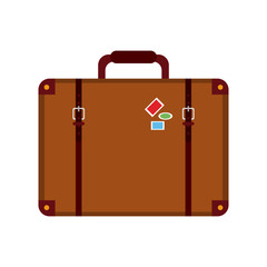 travel suitcase icon image vector illustration design 