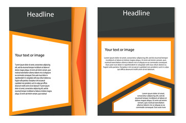 flyer(brochure) design  template  for magazine cover, education,presentation, business mockup, report. 