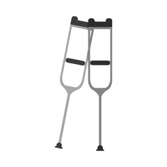 crutches healthcare icon image vector illustration design 