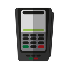 dataphone with blank screen icon image vector illustration design 