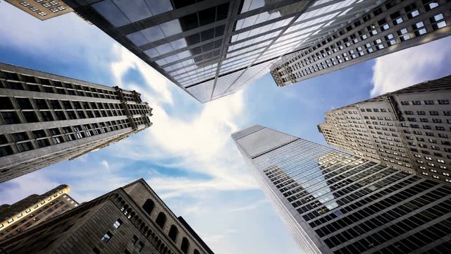 Skyscrapers with passing Airplane
Time-lapse of skyscrapers in New York