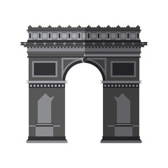 Obraz premium arc de triomphe icon image vector illustration design