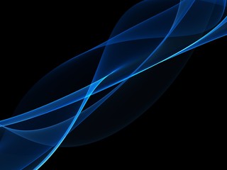 Abstract blue shining wave background