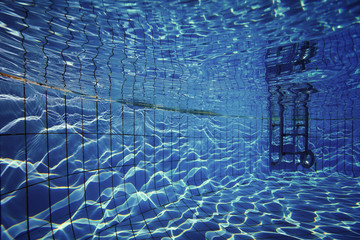 underwater in a swimming pool