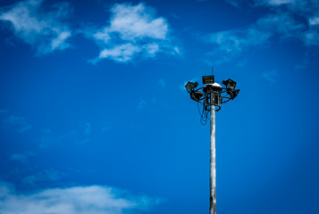Spot light pole