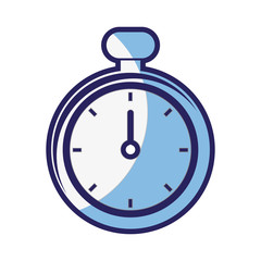 chronometer device icon over white background. vector illustration