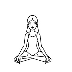 woman cartoon icon over white background. vector illustration