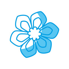 flower icon over white background. vector illustration