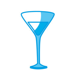 cocktail drink icon over white background. vector illustration
