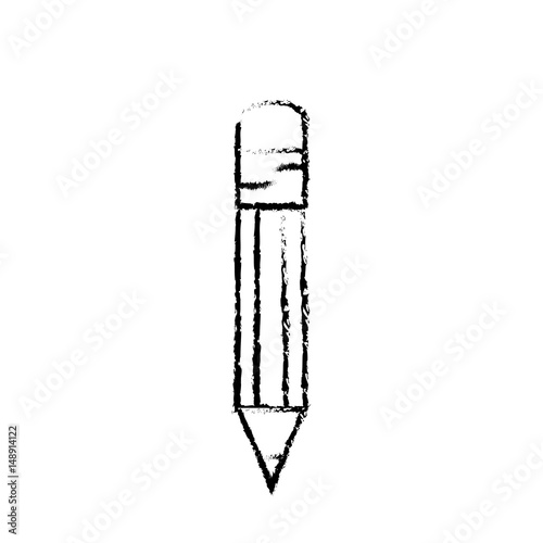 "pencil icon over white background. vector illustration" Stock image