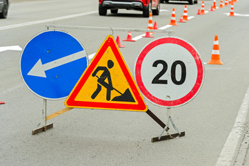 Repair road signs