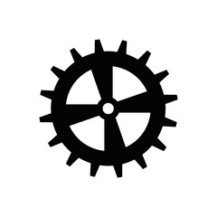 Obraz premium gear wheel icon over white background. vector illustration