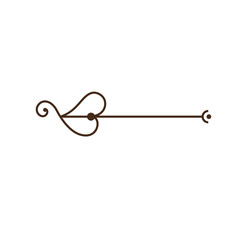 decorative vintage ornament icon over white background. vector illustration