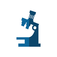 microscope tool icon over white background. vector illustration
