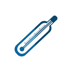 thermometer icon over white background. vector illustration