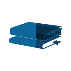 books icon over white background. vector illustration