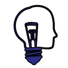 Big idea bulb symbol icon vector illustration graphic design