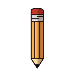 Wooden pencil isolated vector illustration design icon