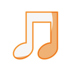 Music note symbol icon vector illustration graphic design