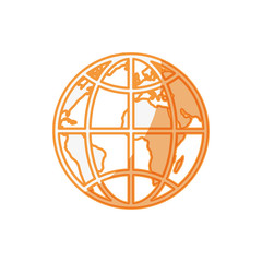 Obraz premium World earth isolated icon vector illustration graphic design