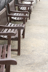 Row of benches