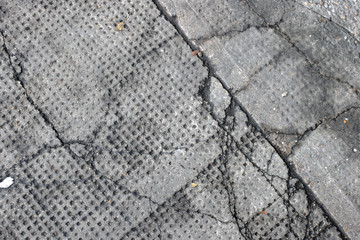 Textured and cracked concrete