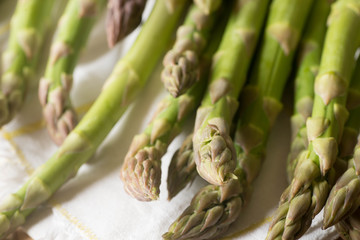 fresh raw green asparagus
