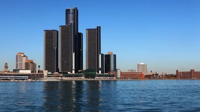 4K UltraHD Timelapse of the Detroit city center