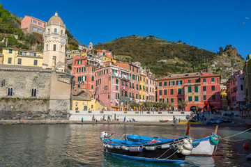 Colourful Vernazza in National park Cinque Terre, Liguria, Italy