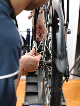 Bicycle workshop, Bike repairing
