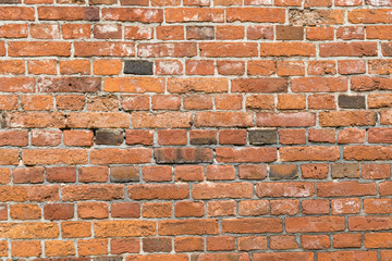 old red brick wall for backgrounds and compositions