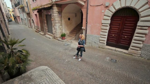 Streets of the city Minturno Italy