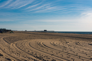 Naklejka premium Circles in the Sand