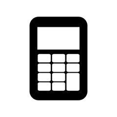 Calculator math device icon vector illustration graphic design