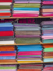 Stacked fabric.