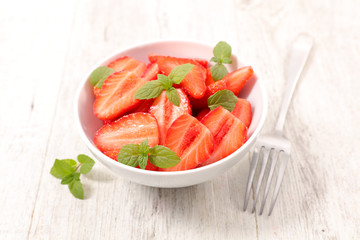 strawberry in bowl