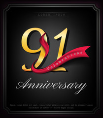 Anniversary emblems template design