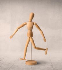 Wooden mannequin concept