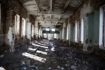 Old abandoned building from the inside