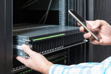 hard disks drive in the storage system