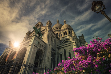 Sacre Coeur basilica in Montmartre Paris
