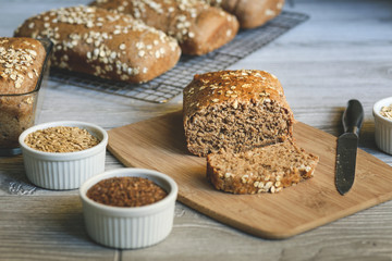 Homemade Whole Grain Honey Wheat Bread
