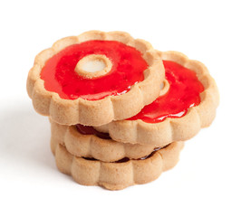 Cookies with red jam