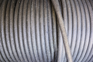 Large roll of cable.