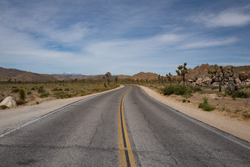 Desert Road leading to the Horizon